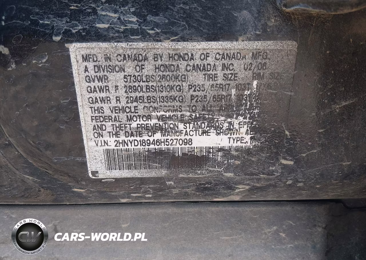 2006 Acura Mdx VIN:2HNYD18946H527098 - 9
