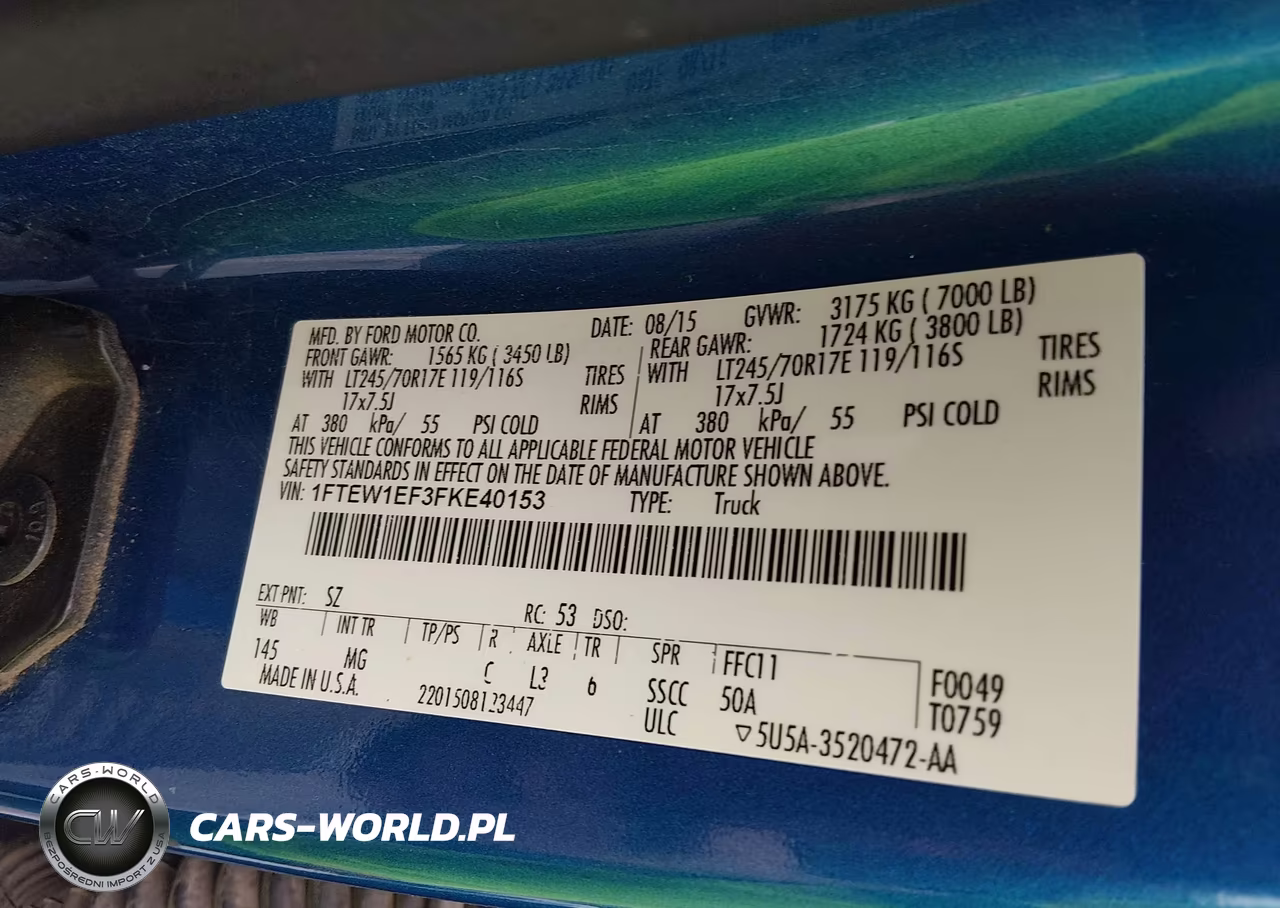 2015 Ford F-150 Xlt VIN:1FTEW1EF3FKE40153 - 9