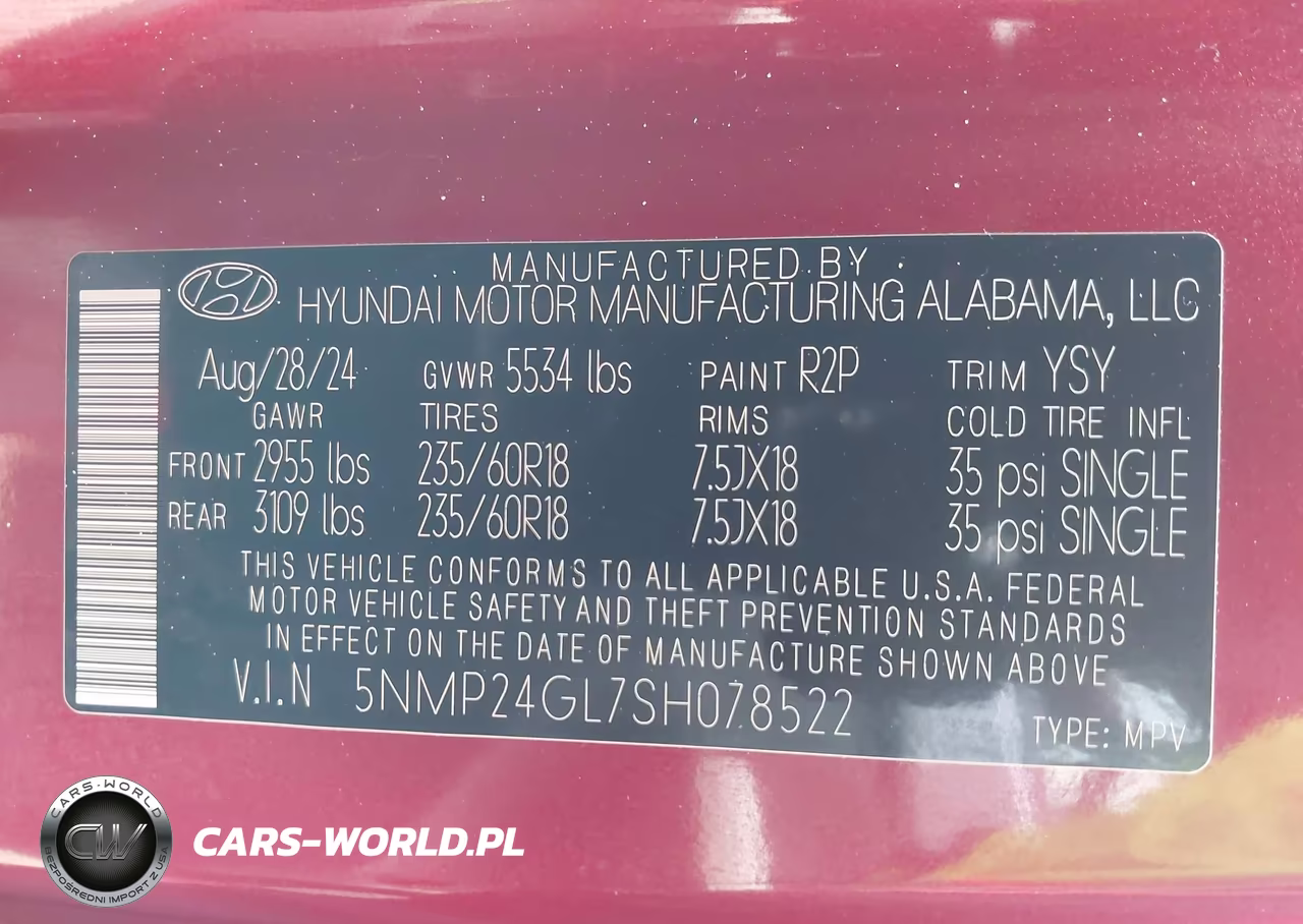 2025 Hyundai Santa Fe Sel VIN:5NMP24GL7SH078522 - 9