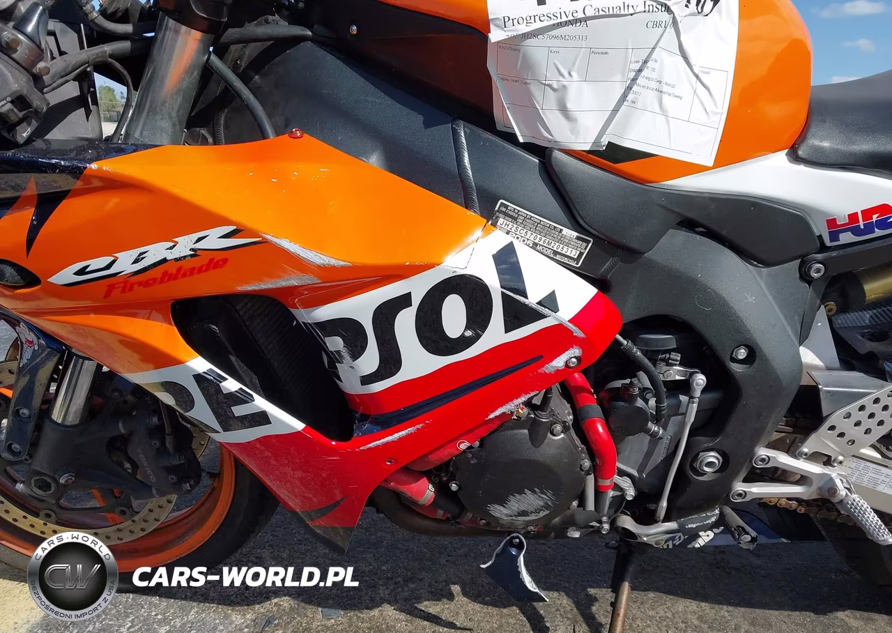 2006 Honda Cbr1000 Rr VIN:JH2SC57096M205313 - 9