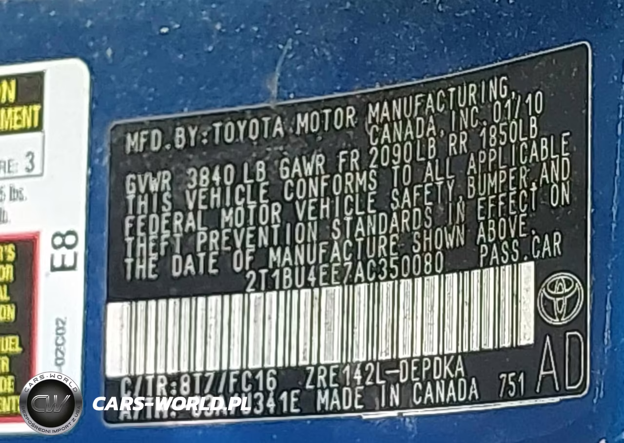2010 Toyota Corolla Le VIN:2T1BU4EE7AC350080 - 9