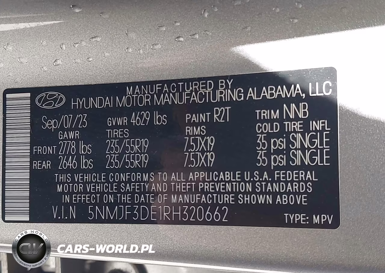 2024 Hyundai Tucson Sel VIN:5NMJF3DE1RH320662 - 9