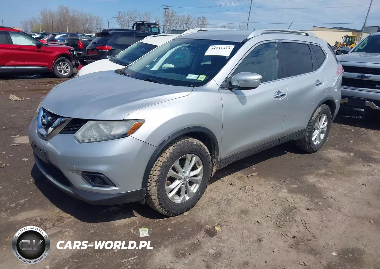 2015 Nissan Rogue Sv VIN:KNMAT2MV5FP556687 - 2