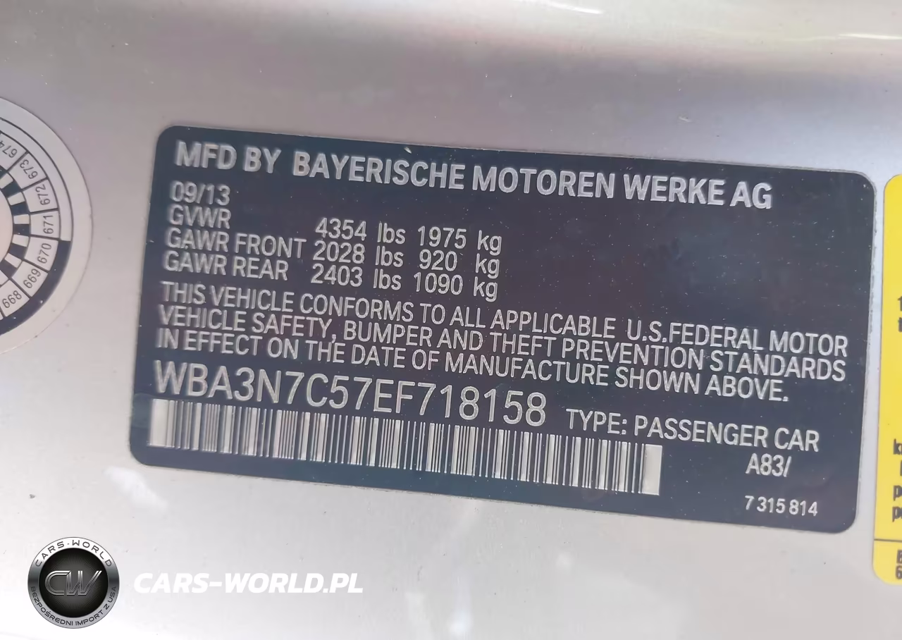 2014 BMW 428I VIN:WBA3N7C57EF718158 - 9