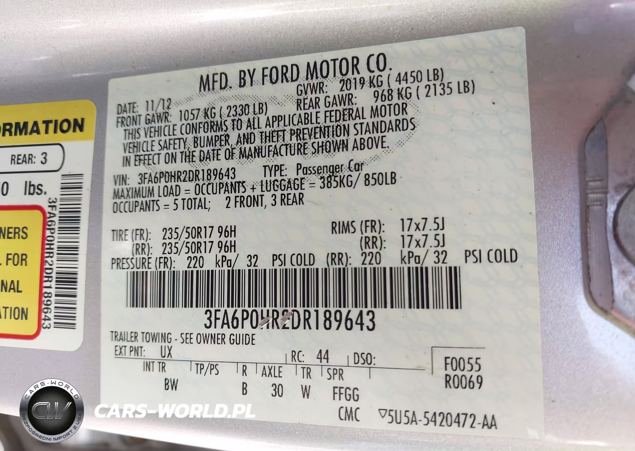 2013 Ford Fusion Se VIN:3FA6P0HR2DR189643 - 9