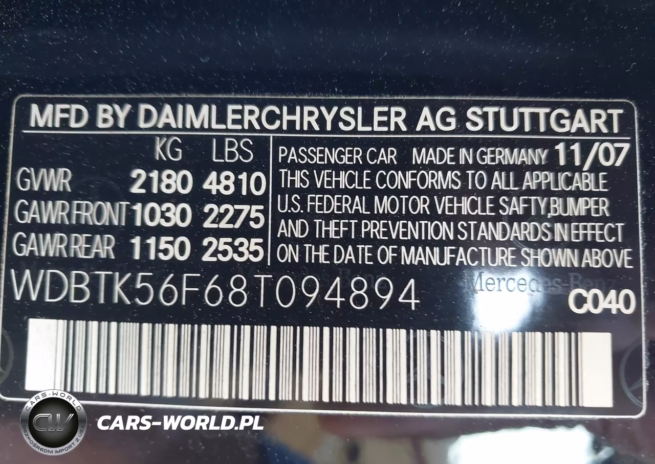 2008 Mercedes-Benz Clk 350 VIN:WDBTK56F68T094894 - 9
