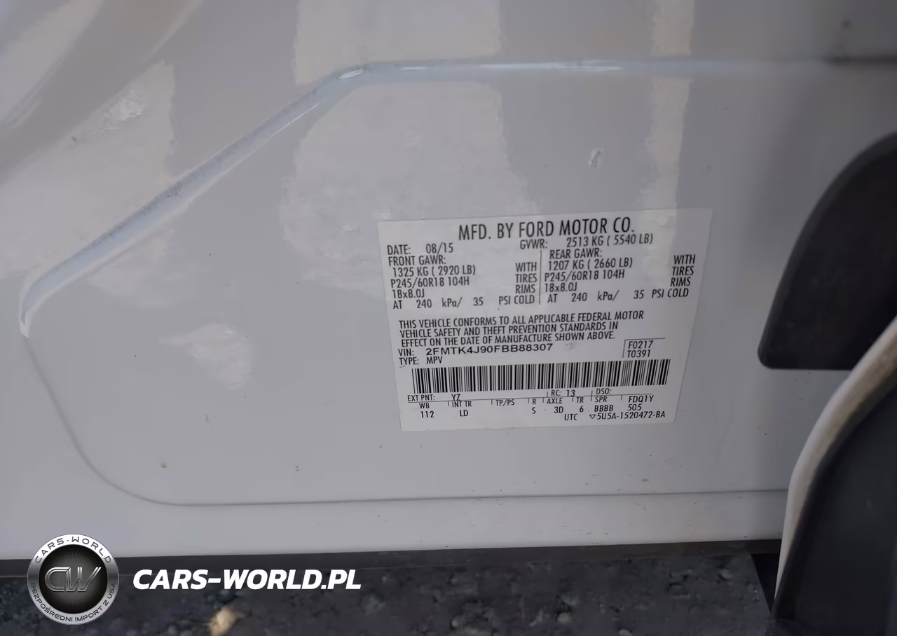 2015 Ford Edge Sel VIN:2FMTK4J90FBB88307 - 9