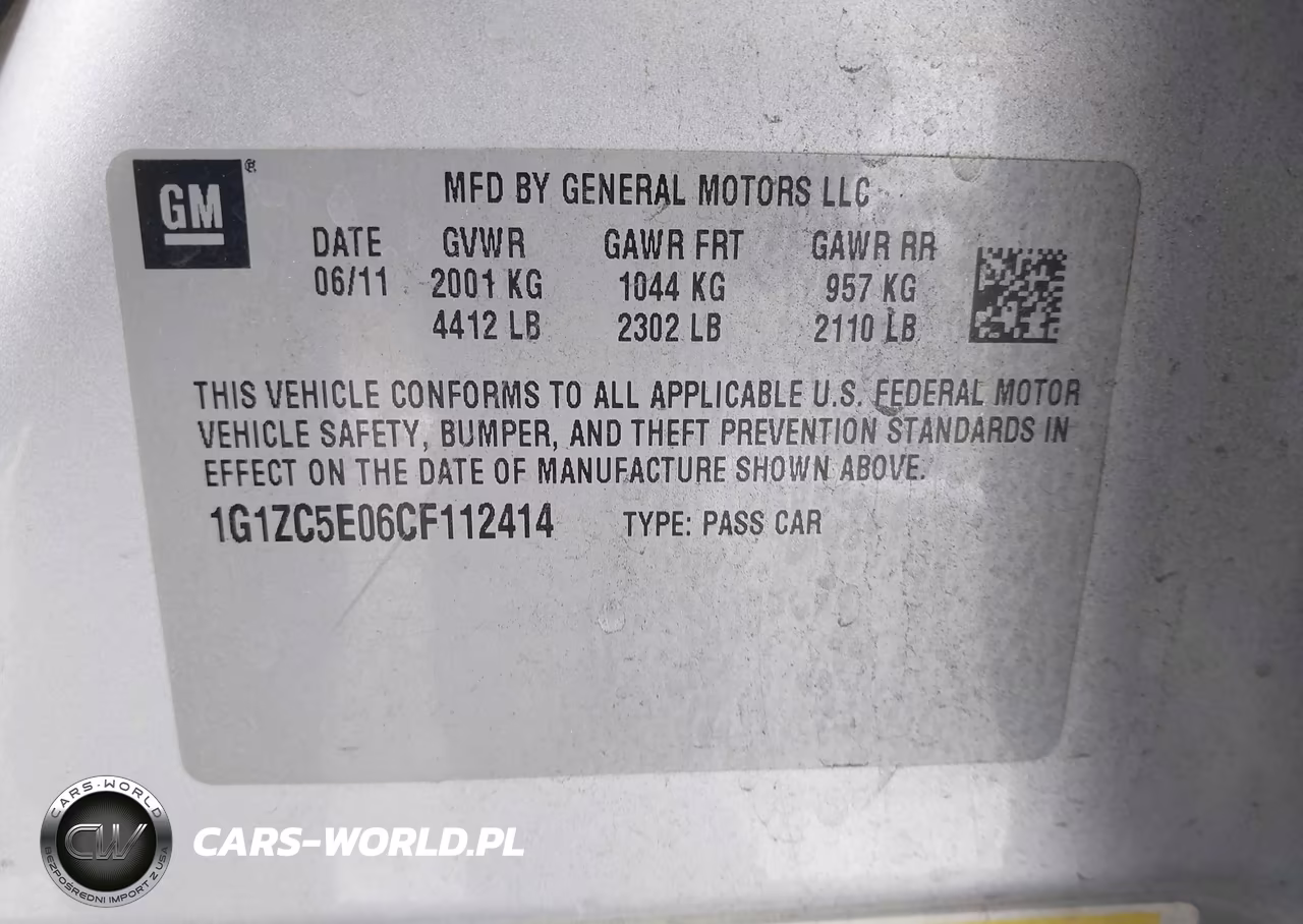 2012 Chevrolet Malibu 1Lt VIN:1G1ZC5E06CF112414 - 9