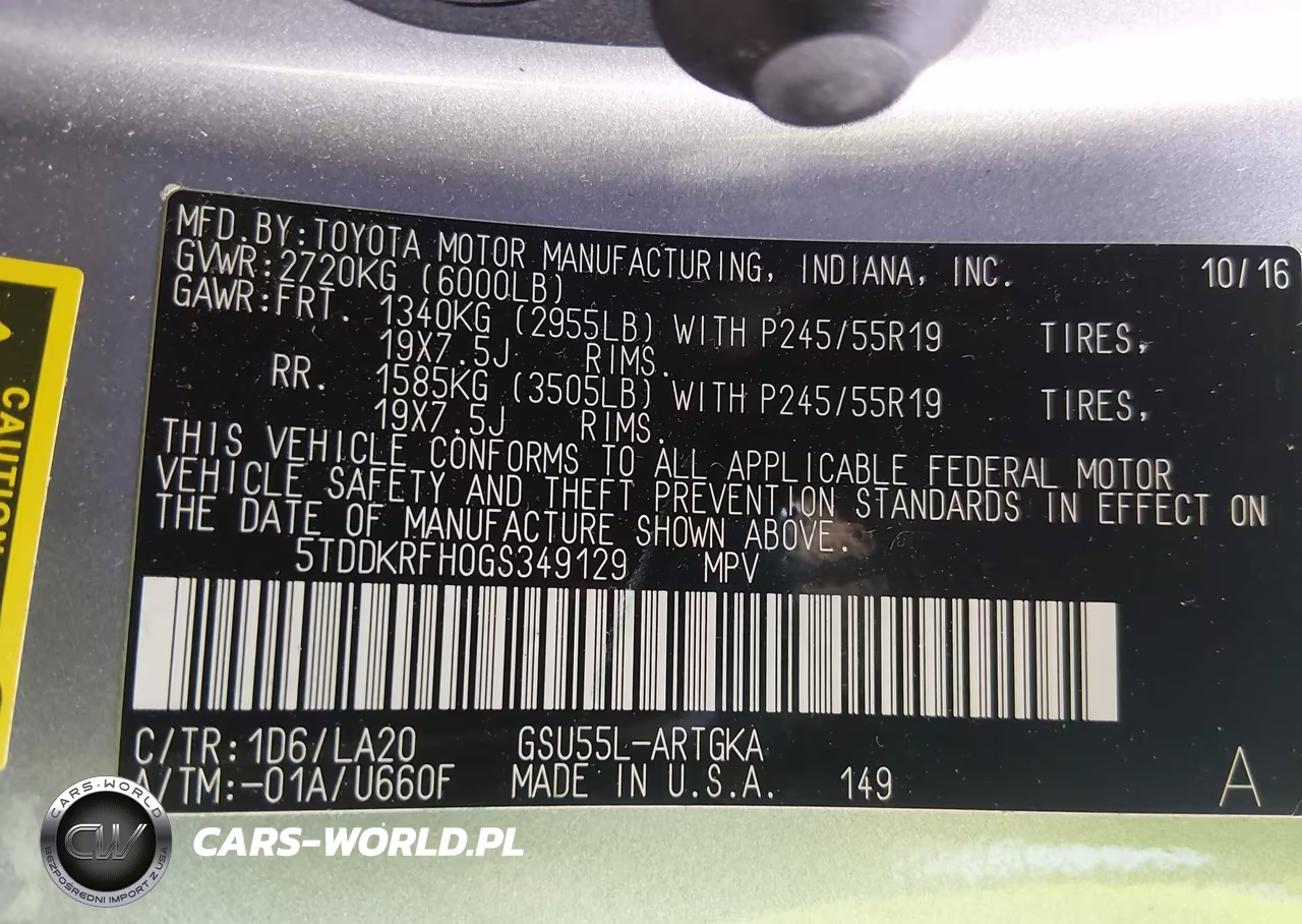 2016 Toyota Highlander Limited Platinum V6 VIN:5TDDKRFH0GS349129 - 9