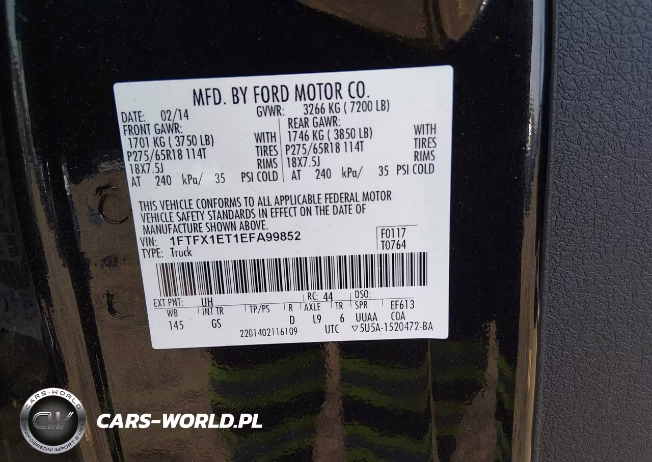 2014 Ford F-150 Xlt VIN:1FTFX1ET1EFA99852 - 9