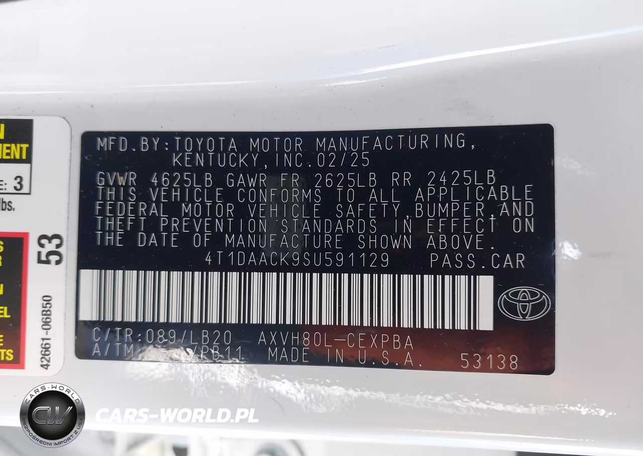 2025 Toyota Camry Xse VIN:4T1DAACK9SU591129 - 9