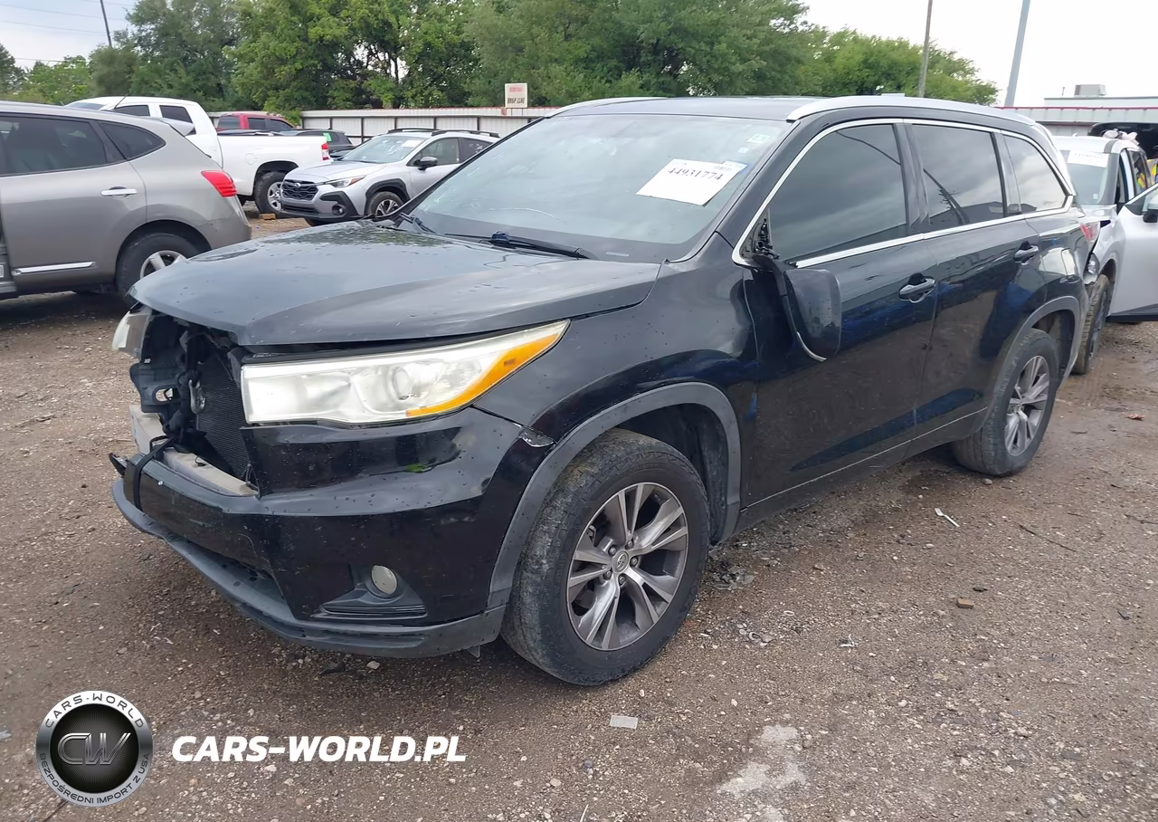 2014 Toyota Highlander Xle V6 VIN:5TDKKRFH3ES016072 - 2