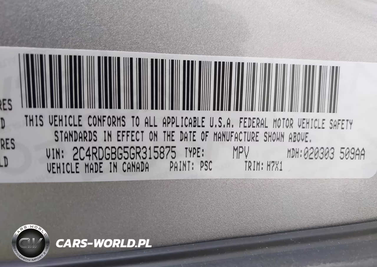 2016 Dodge Grand Caravan American Value Pkg VIN:2C4RDGBG5GR315875 - 9
