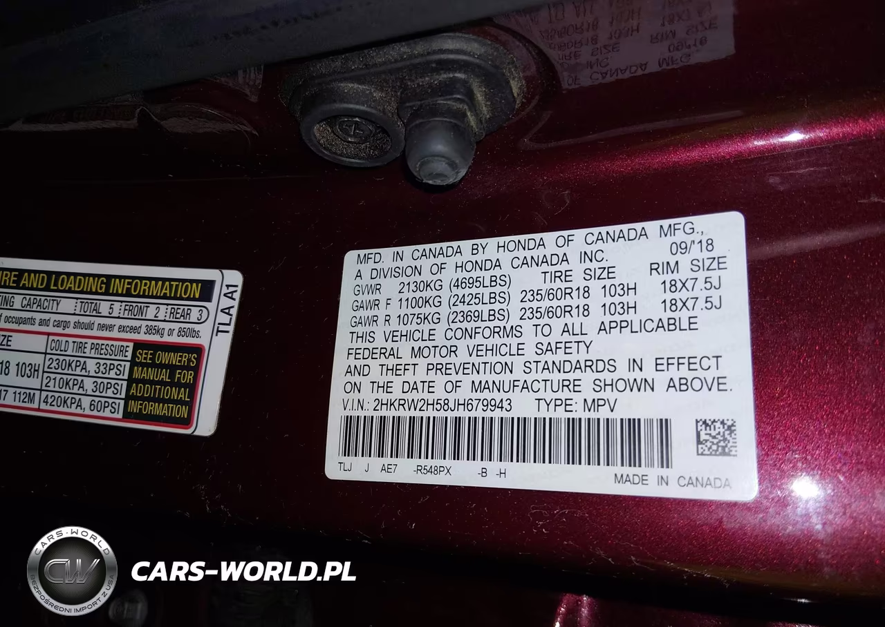 2018 Honda Cr-V Ex VIN:2HKRW2H58JH679943 - 9