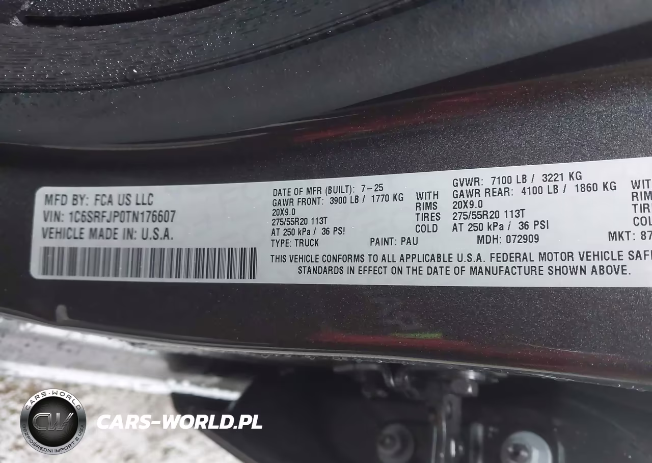 2026 Ram 1500 Laramie 4X4 5'7 Box VIN:1C6SRFJP0TN176607 - 9