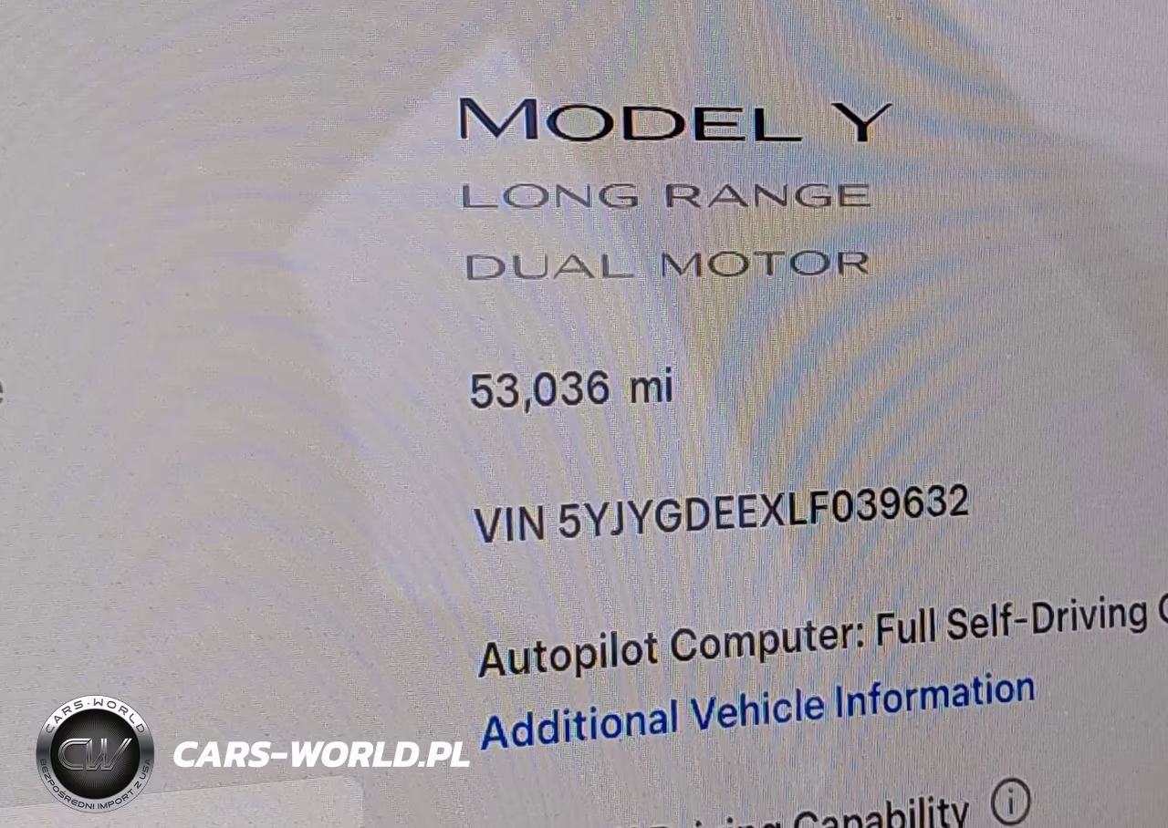 2020 Tesla Model Y Long Range Dual Motor All-Wheel Drive VIN:5YJYGDEEXLF039632 - 15