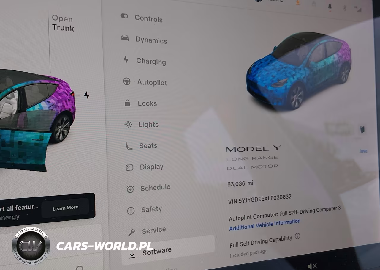 2020 Tesla Model Y Long Range Dual Motor All-Wheel Drive VIN:5YJYGDEEXLF039632 - 7