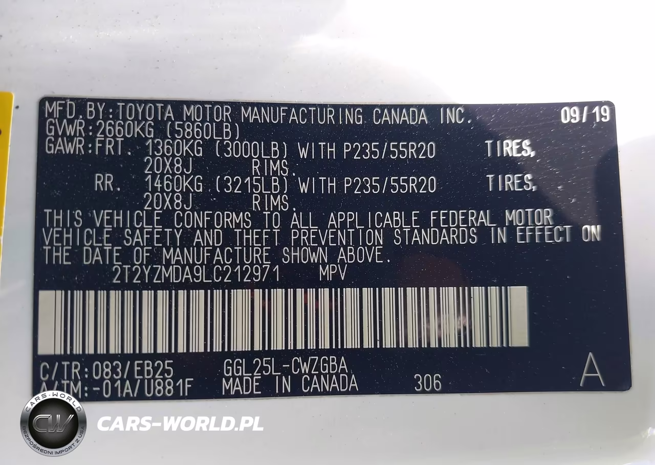 2020 Lexus Rx 350 F Sport Performance VIN:2T2YZMDA9LC212971 - 9