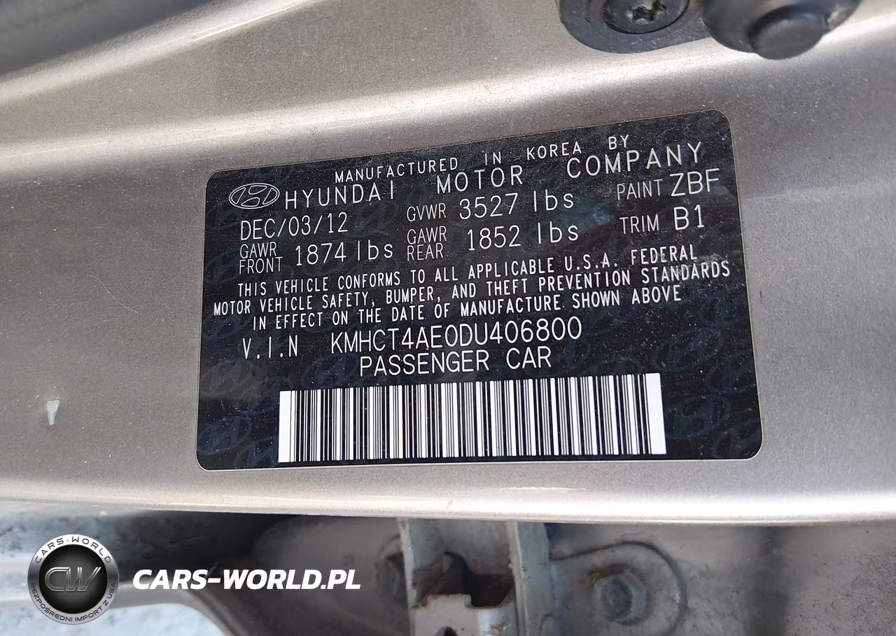 2013 Hyundai Accent Gls VIN:KMHCT4AE0DU406800 - 9