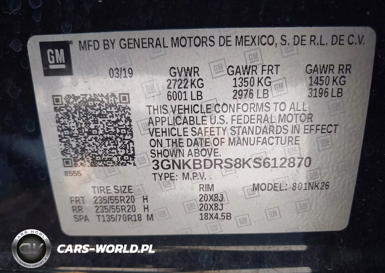 2019 Chevrolet Blazer VIN:3GNKBDRS8KS612870 - 9