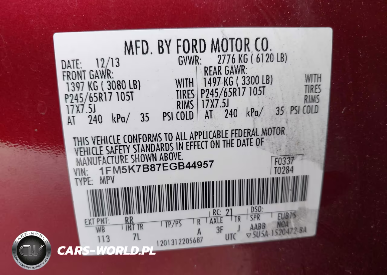 2014 Ford Explorer VIN:1FM5K7B87EGB44957 - 9