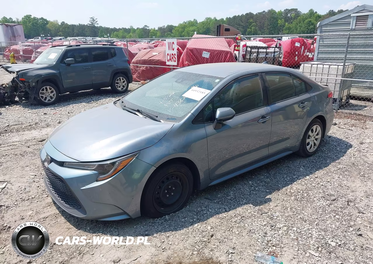 2020 Toyota Corolla Le VIN:5YFEPRAE9LP074382 - 2