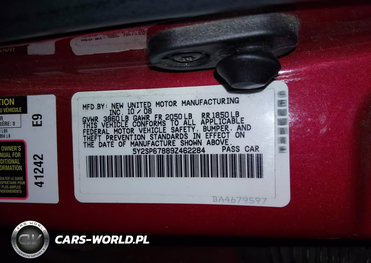 2009 Pontiac Vibe VIN:5Y2SP67889Z462284 - 9