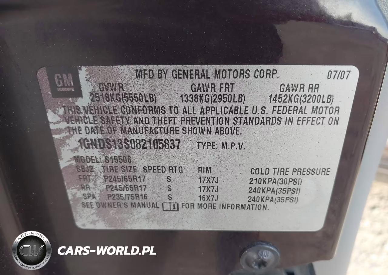 2008 Chevrolet Trailblazer Lt VIN:1GNDS13S082105837 - 9