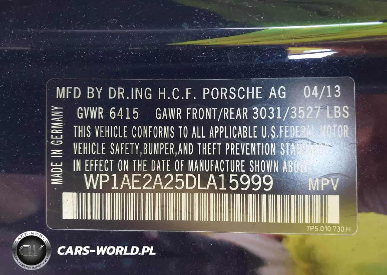 2013 Porsche Cayenne Hybrid S VIN:WP1AE2A25DLA15999 - 9