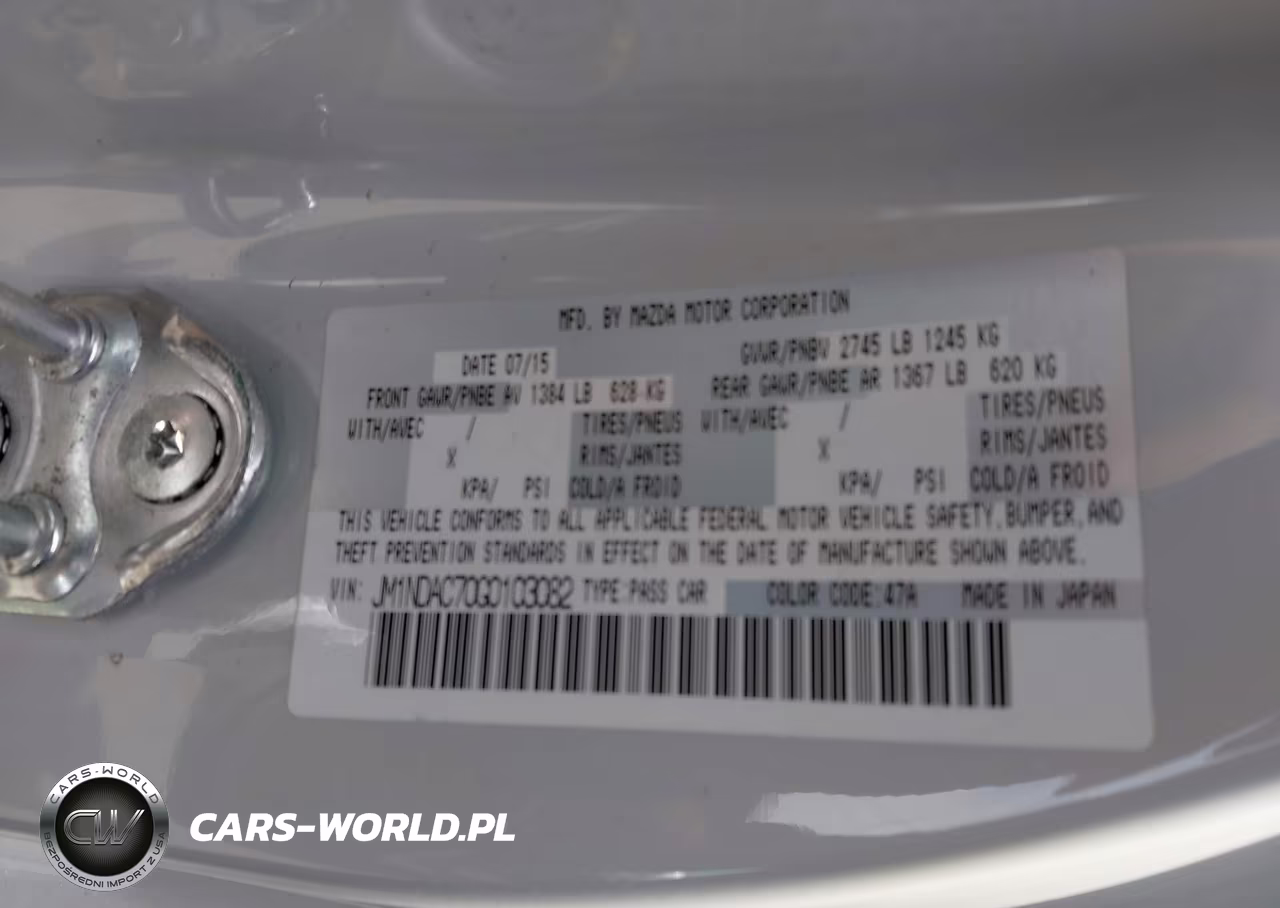 2016 Mazda Mx-5 Miata Club VIN:JM1NDAC70G0103082 - 9