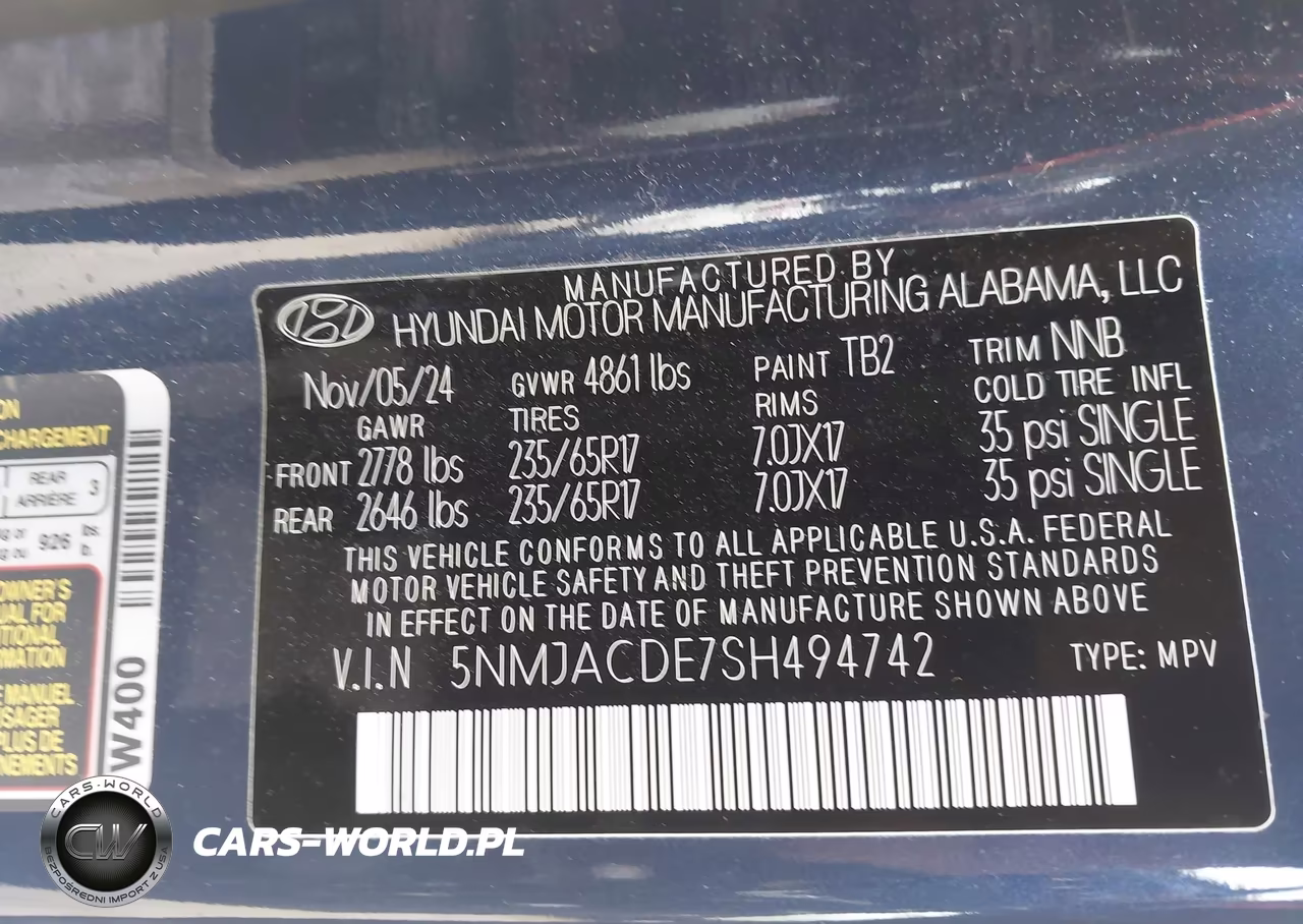 2025 Hyundai Tucson Se VIN:5NMJACDE7SH494742 - 9