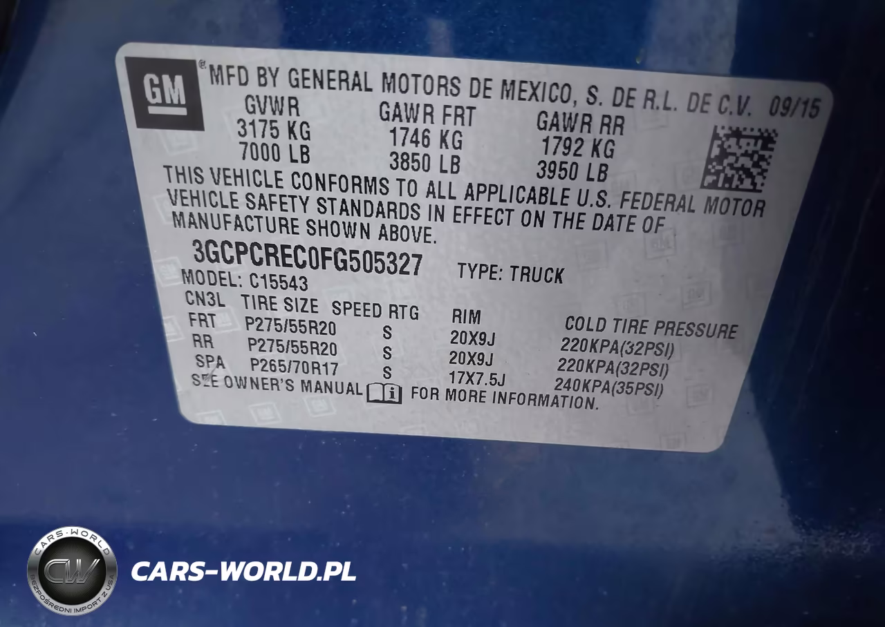2015 Chevrolet Silverado 1500 1Lt VIN:3GCPCREC0FG505327 - 9