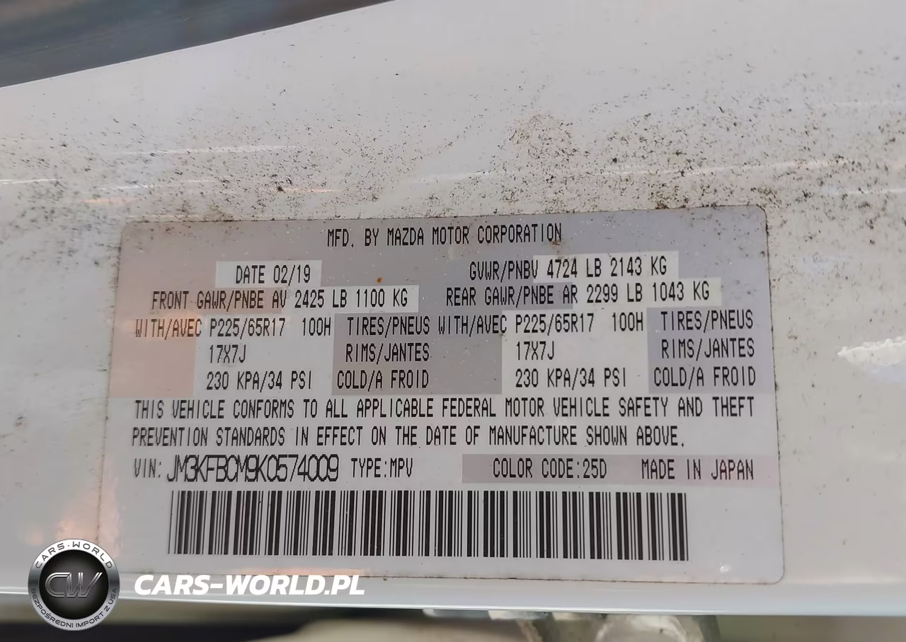 2019 Mazda Cx-5 Touring VIN:JM3KFBCM9K0574009 - 9