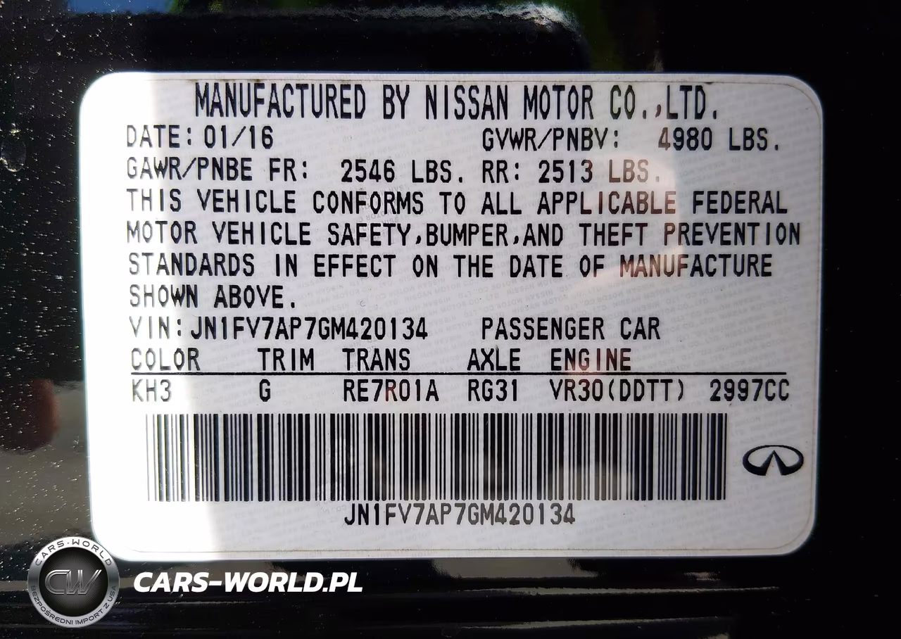 2016 Infiniti Q50 3.0T Red Sport 400 VIN:JN1FV7AP7GM420134 - 9