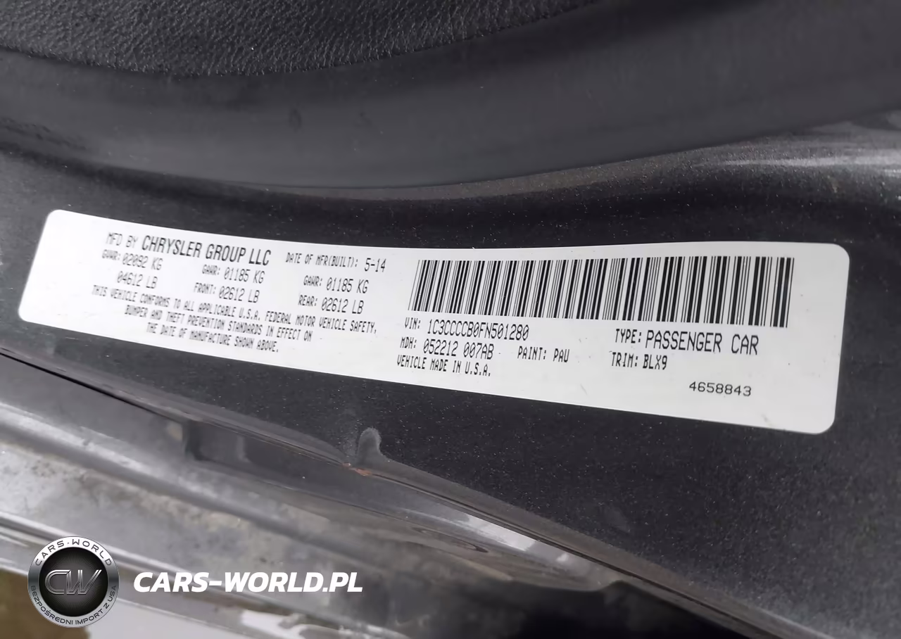 2015 Chrysler 200 C VIN:1C3CCCCB0FN501280 - 9