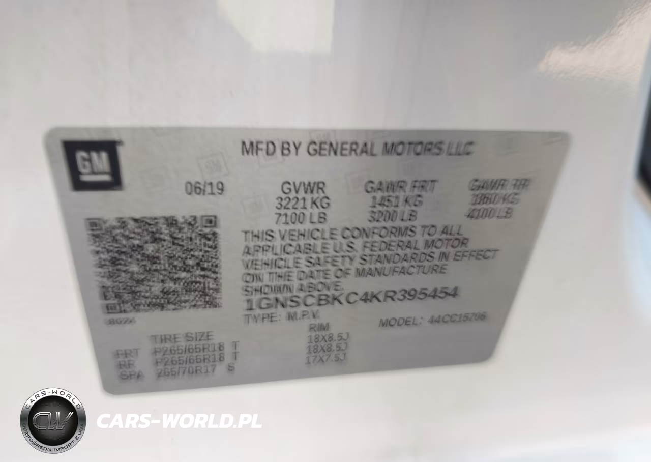 2019 Chevrolet Tahoe Lt VIN:1GNSCBKC4KR395454 - 9
