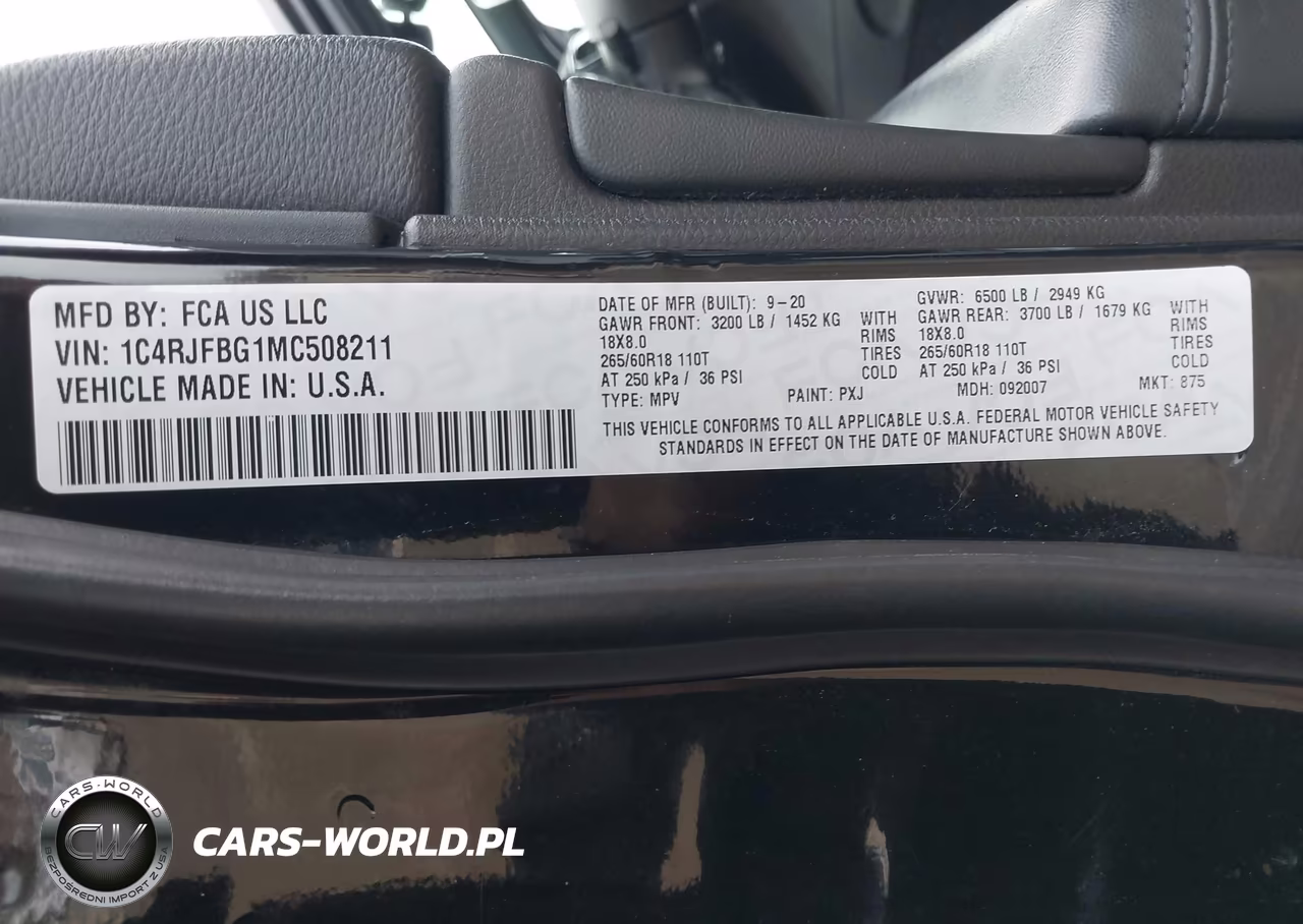 2021 Jeep Grand Cherokee Limited 4X4 VIN:1C4RJFBG1MC508211 - 9