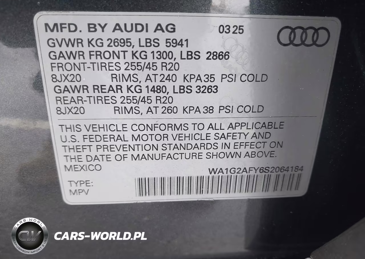2025 Audi Q5 Premium 55 Tfsi E S Line Quattro S Tronic VIN:WA1G2AFY6S2064184 - 9