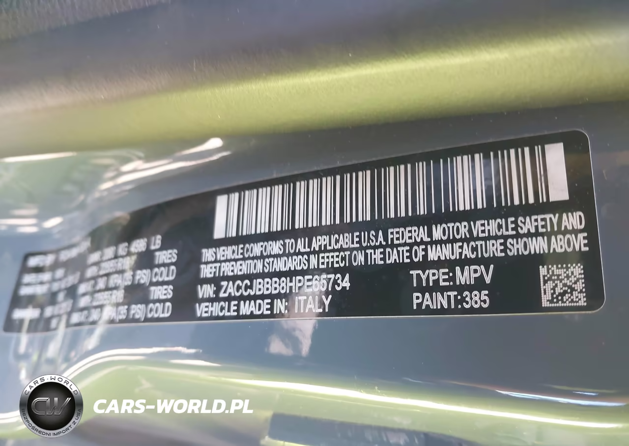 2017 Jeep Renegade Altitude 4X4 VIN:ZACCJBBB8HPE65734 - 9
