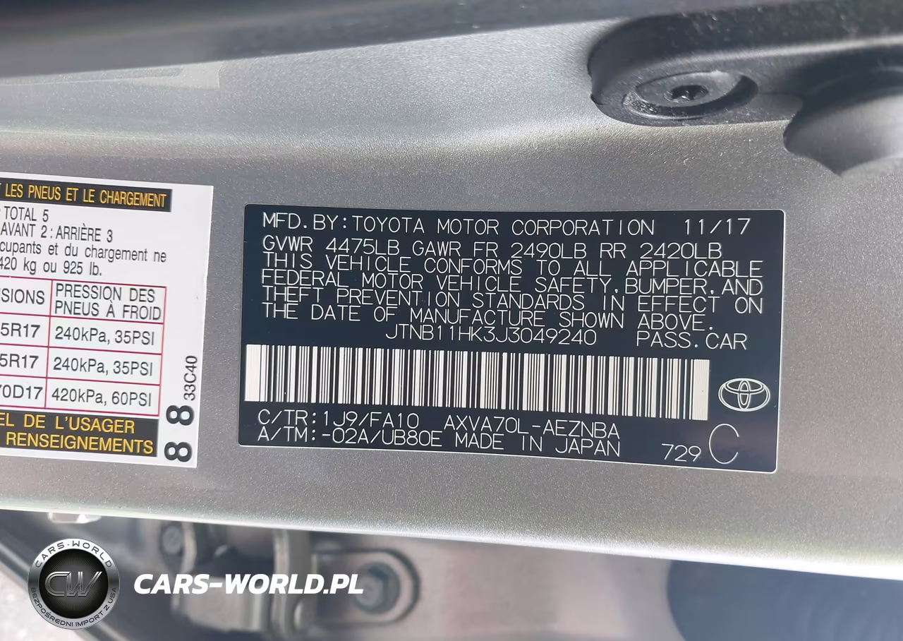 2018 Toyota Camry Le VIN:JTNB11HK3J3049240 - 9
