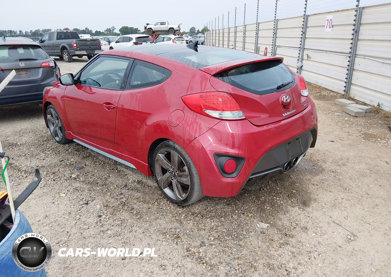 2013 Hyundai Veloster Turbo W-Black VIN:KMHTC6AE2DU128543 - 3