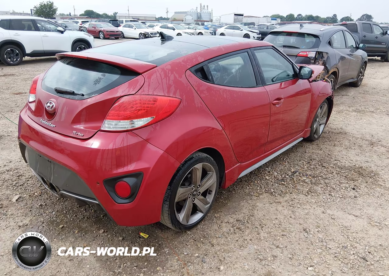 2013 Hyundai Veloster Turbo W-Black VIN:KMHTC6AE2DU128543 - 4