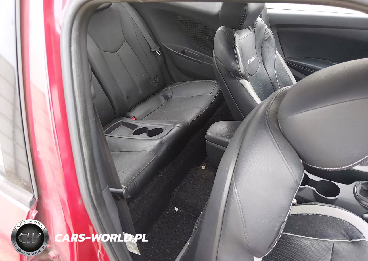 2013 Hyundai Veloster Turbo W-Black VIN:KMHTC6AE2DU128543 - 8