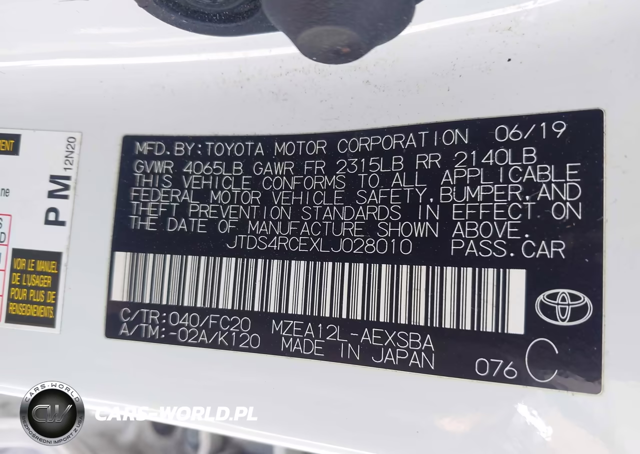 2020 Toyota Corolla Se VIN:JTDS4RCEXLJ028010 - 9