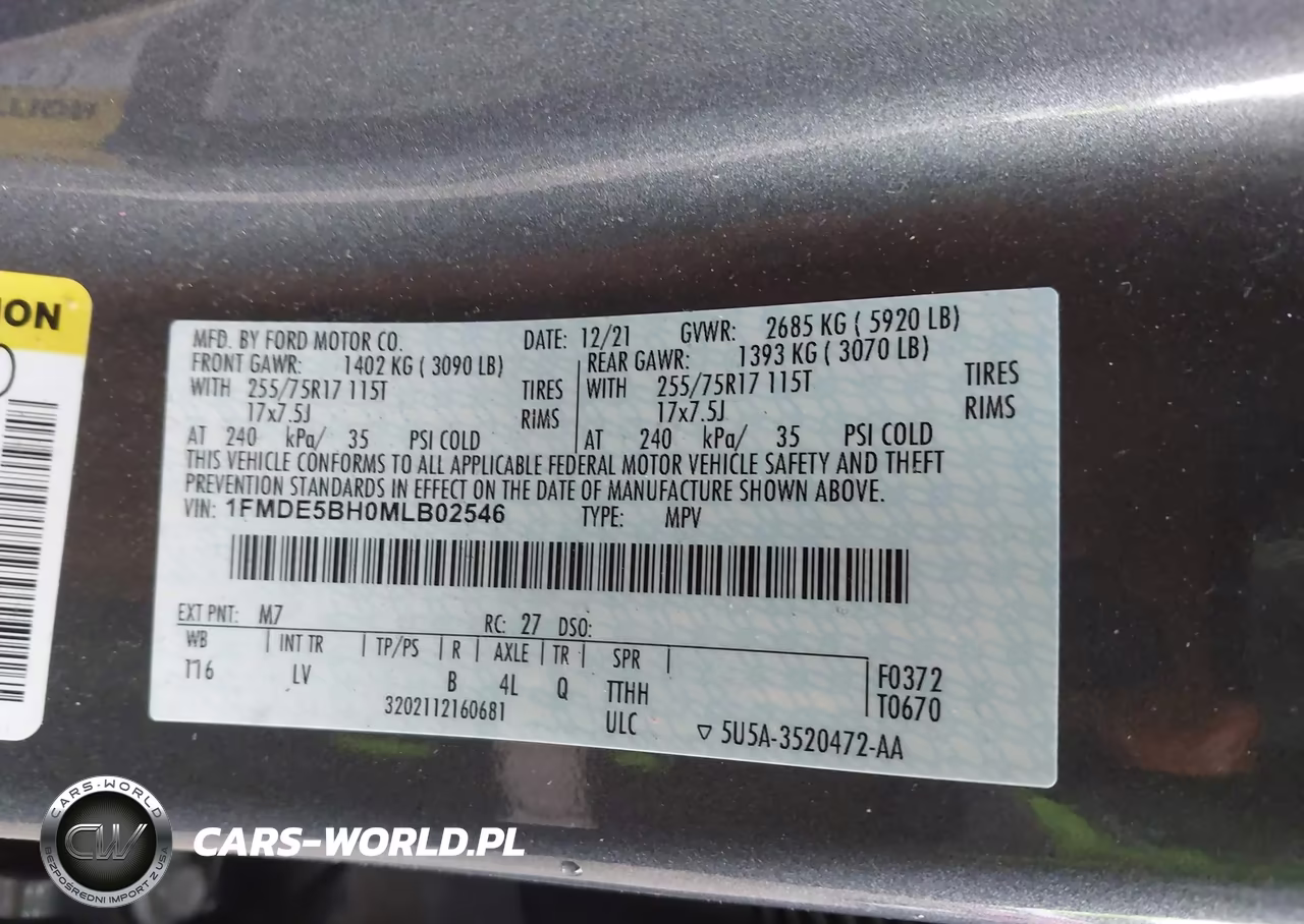 2021 Ford Bronco Big Bend VIN:1FMDE5BH0MLB02546 - 9