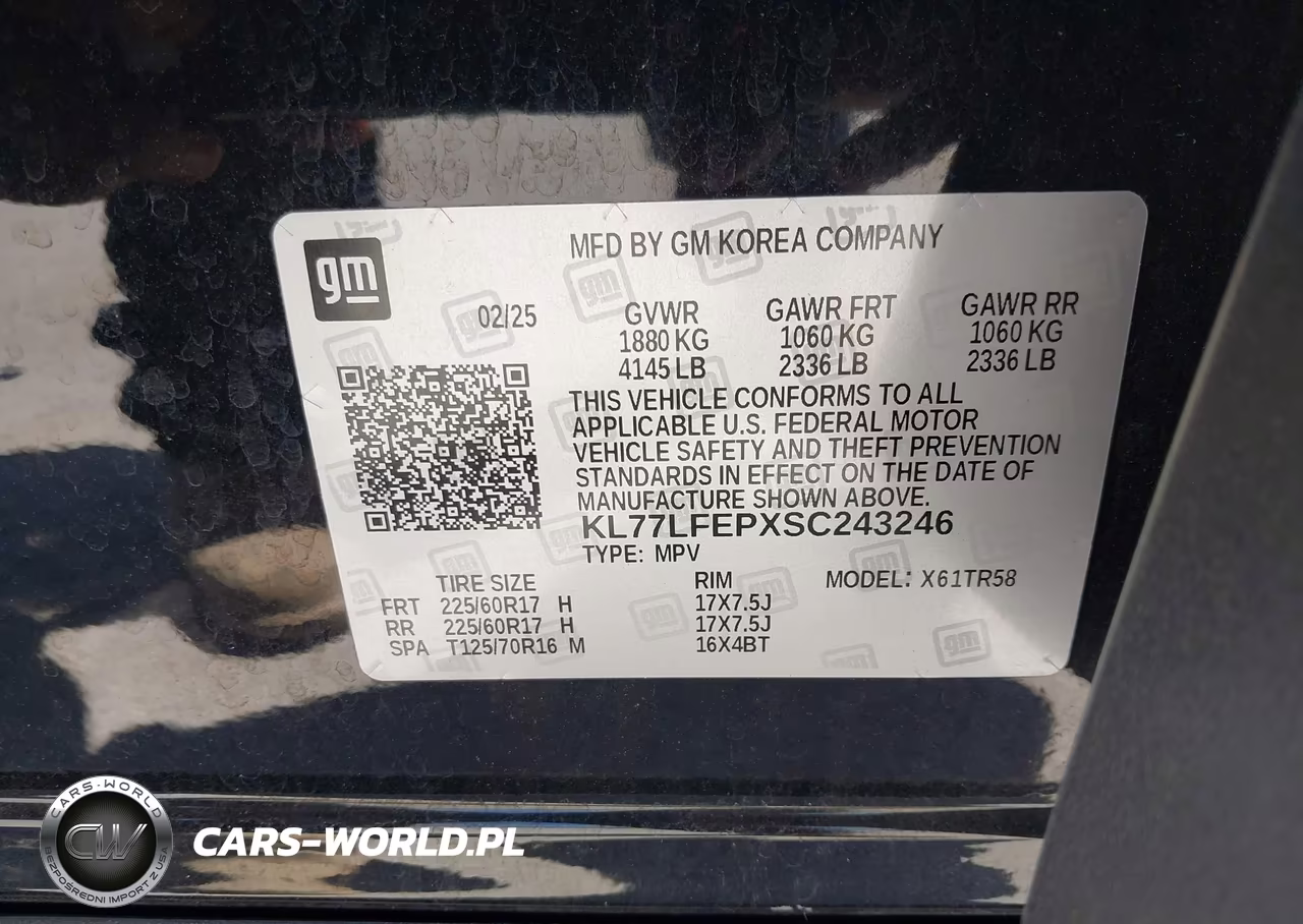 2025 Chevrolet Trax Fwd Ls VIN:KL77LFEPXSC243246 - 9