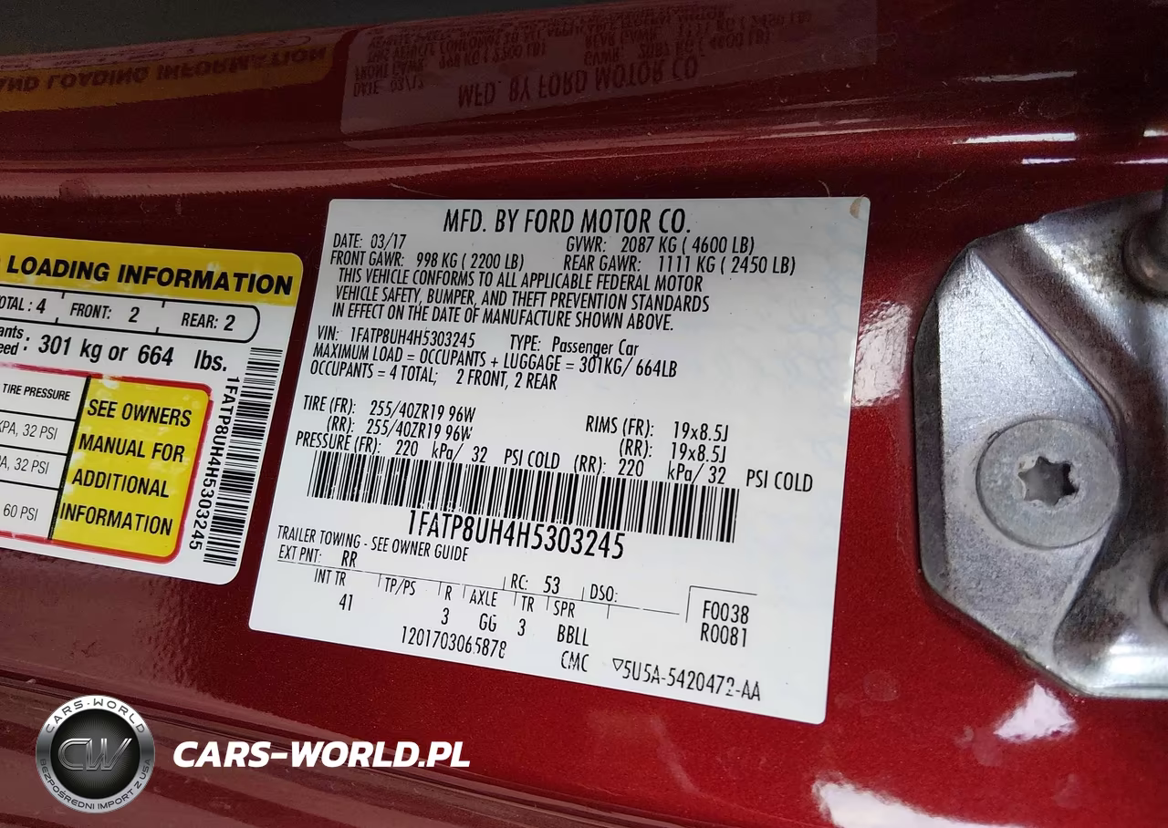 2017 Ford Mustang Ecoboost Premium VIN:1FATP8UH4H5303245 - 9