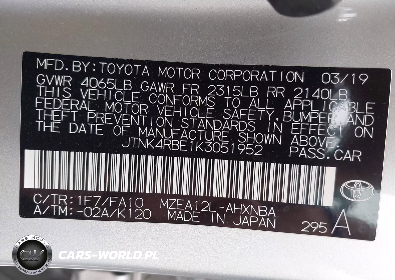 2019 Toyota Corolla Se VIN:JTNK4RBE1K3051952 - 9