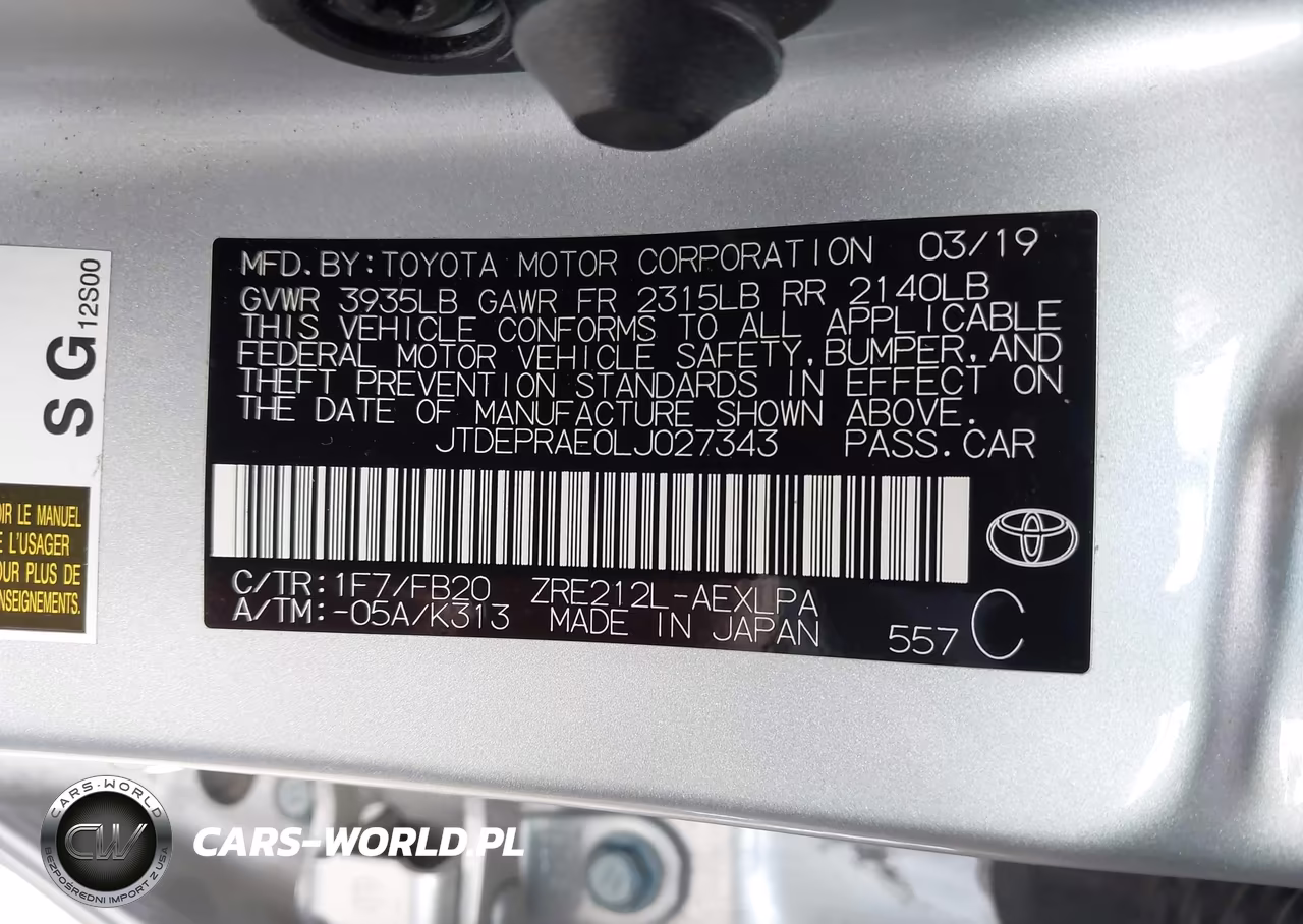 2020 Toyota Corolla Le VIN:JTDEPRAE0LJ027343 - 9