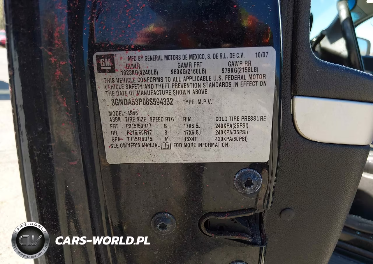 2008 Chevrolet Hhr Lt VIN:3GNDA53P08S594332 - 9